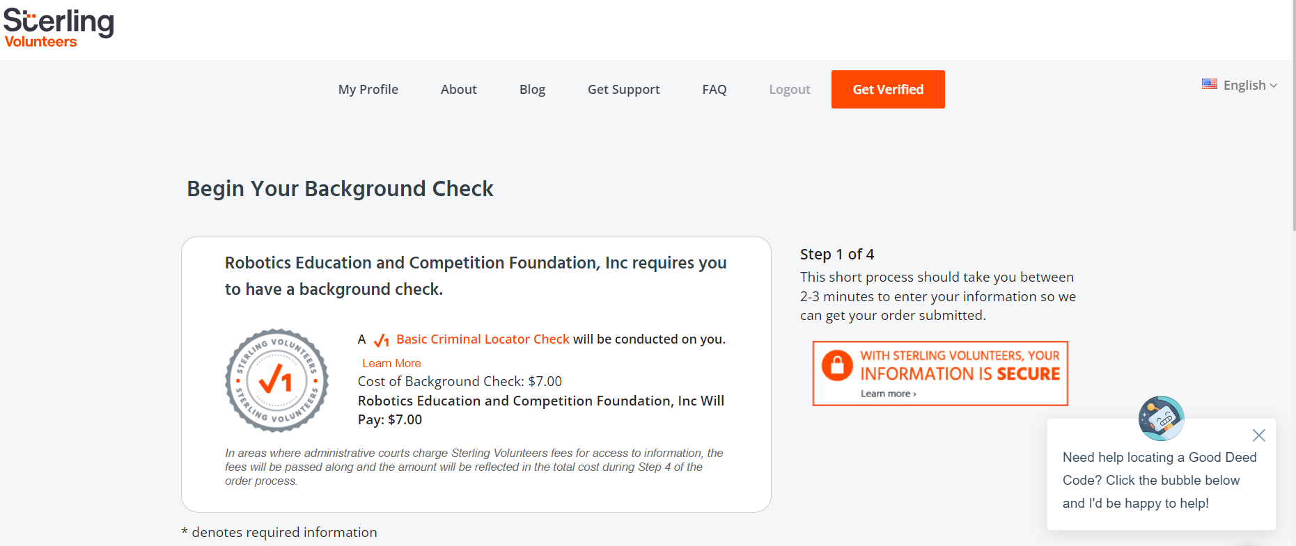 background check step 8a