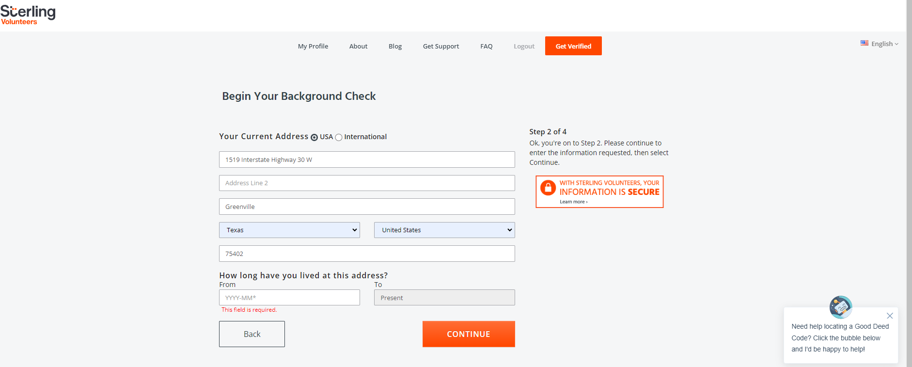 background check step 9